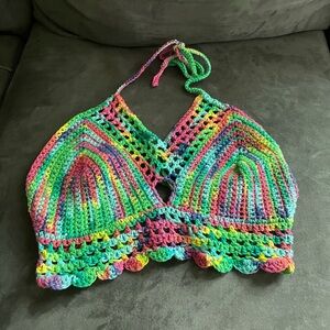 Hand crocheted top
